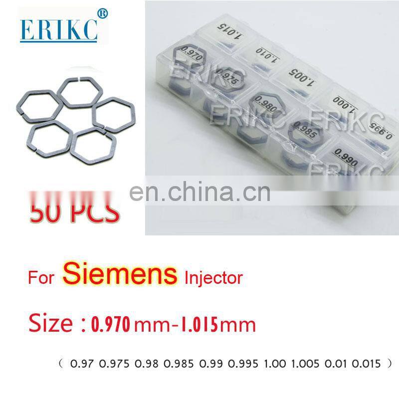 Siemens B61 diesel fuel injector shim kits washer parts sealing auto engine washer size 0.970--1.015mm
