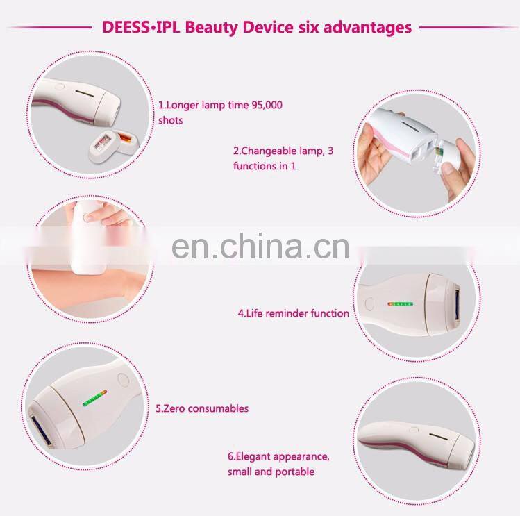DEESS New products mini laser ipl hair removal skin care product for women