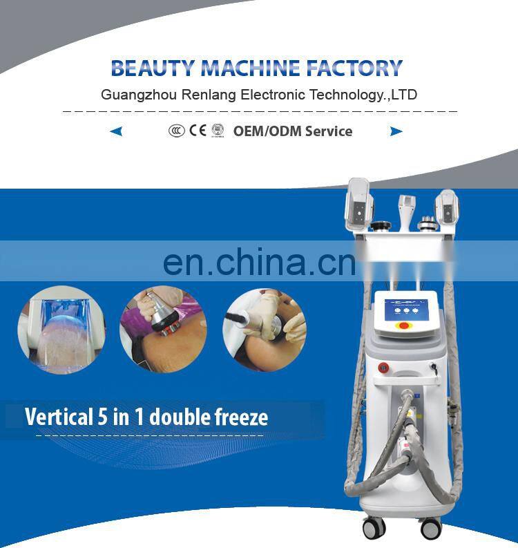 CE approved cool tech 3 cryo handles double chin removal body shaping slimming machine