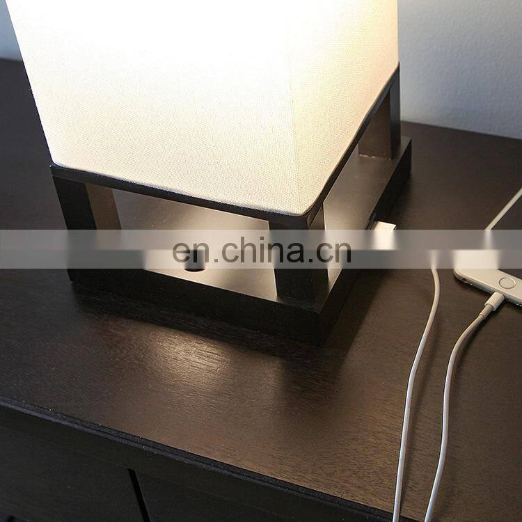 Hotel desk lamp Nordic modern domestic and foreign double USB charging bedside customizable lighting