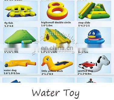 2018 pvc inflatable commercial water park on land prices with pool& slide/ inflatable bounce outdoor playground equipment