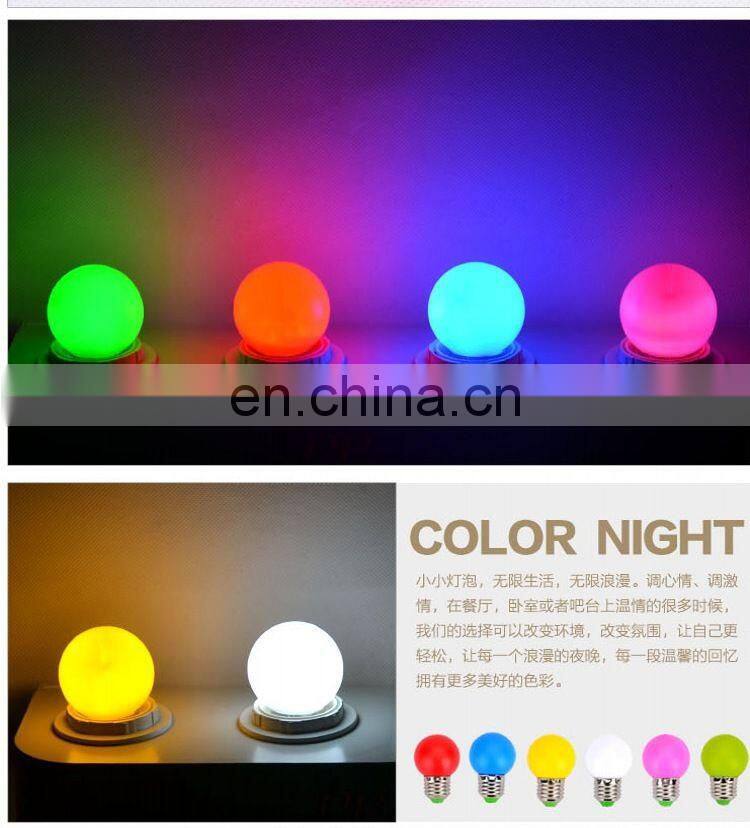 E27 E26 B22 G45 0.5W Colorful Decorative led color bulb mini bulbs led lights Christmas Wedding holiday party colorful bulbs
