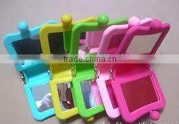 High Quality Hot Sale Silicone Cosmetic Mirror Pocket Mirror