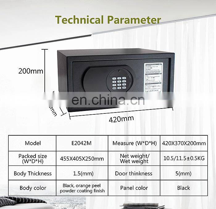 Honeyson automatic door opening best hotel safe box for stars hotel