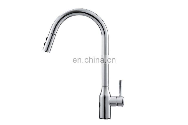 New GIBO 304 stainless steel pull out automatic sensor black Kitchen sink Touch faucet Sensor water tap kitchen taps mixer