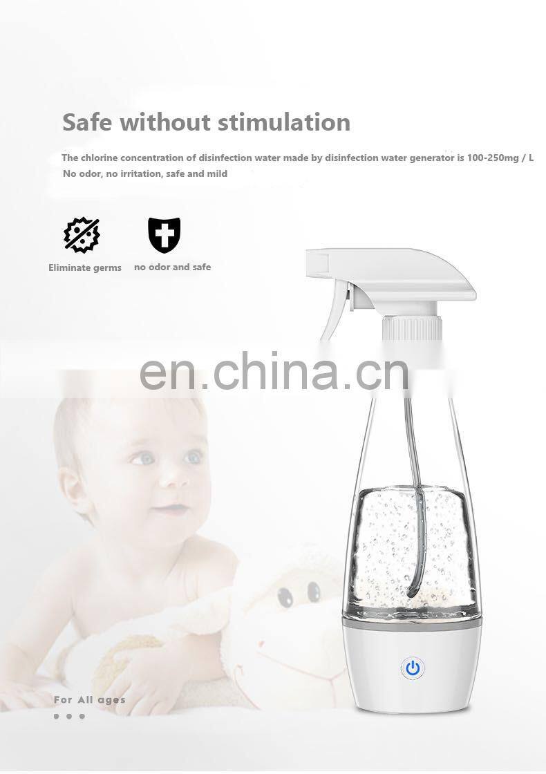 2020 Household Portable Disinfector Liquid Spray Portable Disinfection Water Maker