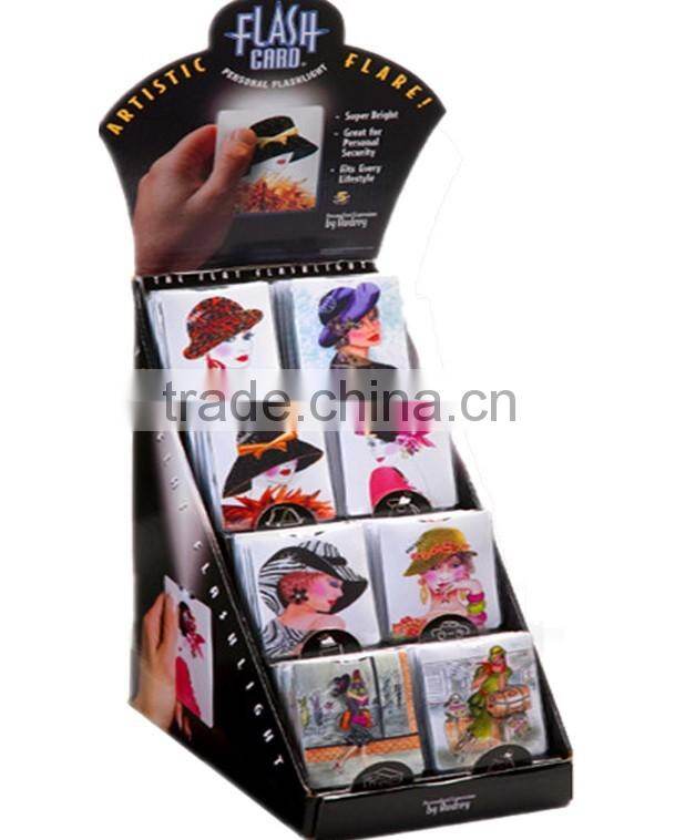 Cardboard cigarette counter display/small cardboard counter display stands PDQ/Table cardboard counter display stand