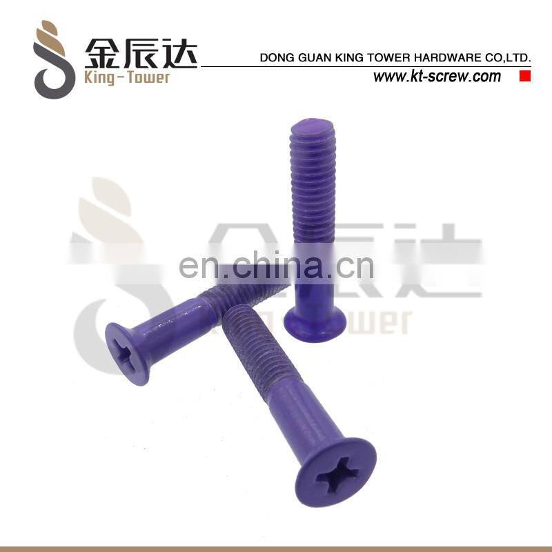 Countersunk Flat Head 2 Hole Drive Machine Screw Stainless steel