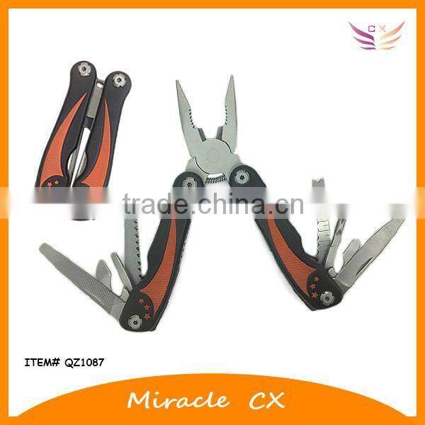 Rubber inlay handle with 6 stars small multi tool