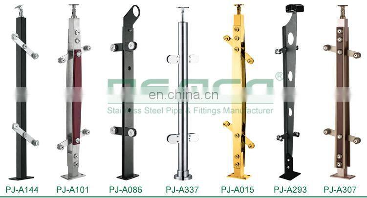 Wholesale 304 316 Inox Balcony Inox Luxury Glass Clamp Railing Balustrade Factory China