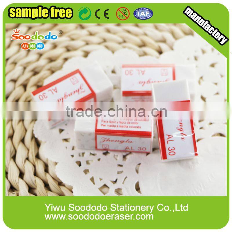 White soft hexagon eraser school product