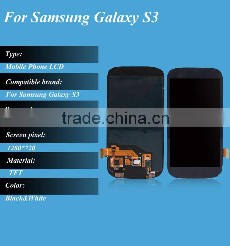 alibaba china market LCD displays for samsung galaxy s3,for samsung s3 mobile phones display