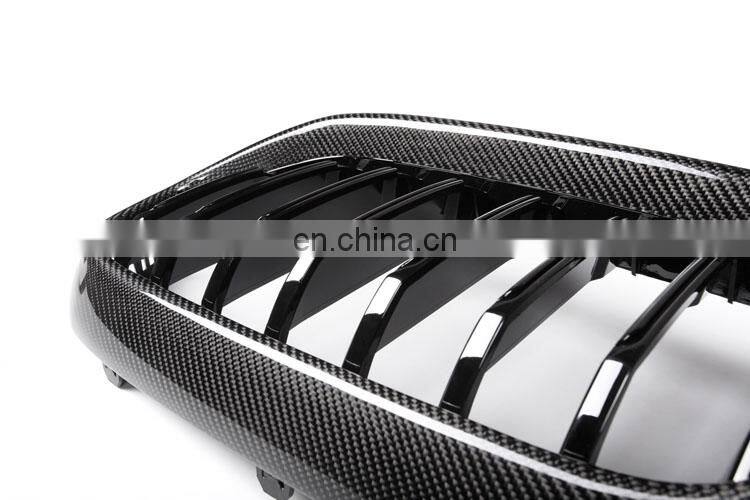 1-slat carbon fiber front grille mesh for BMW 5 series G30 G31 LCI 2020-2022