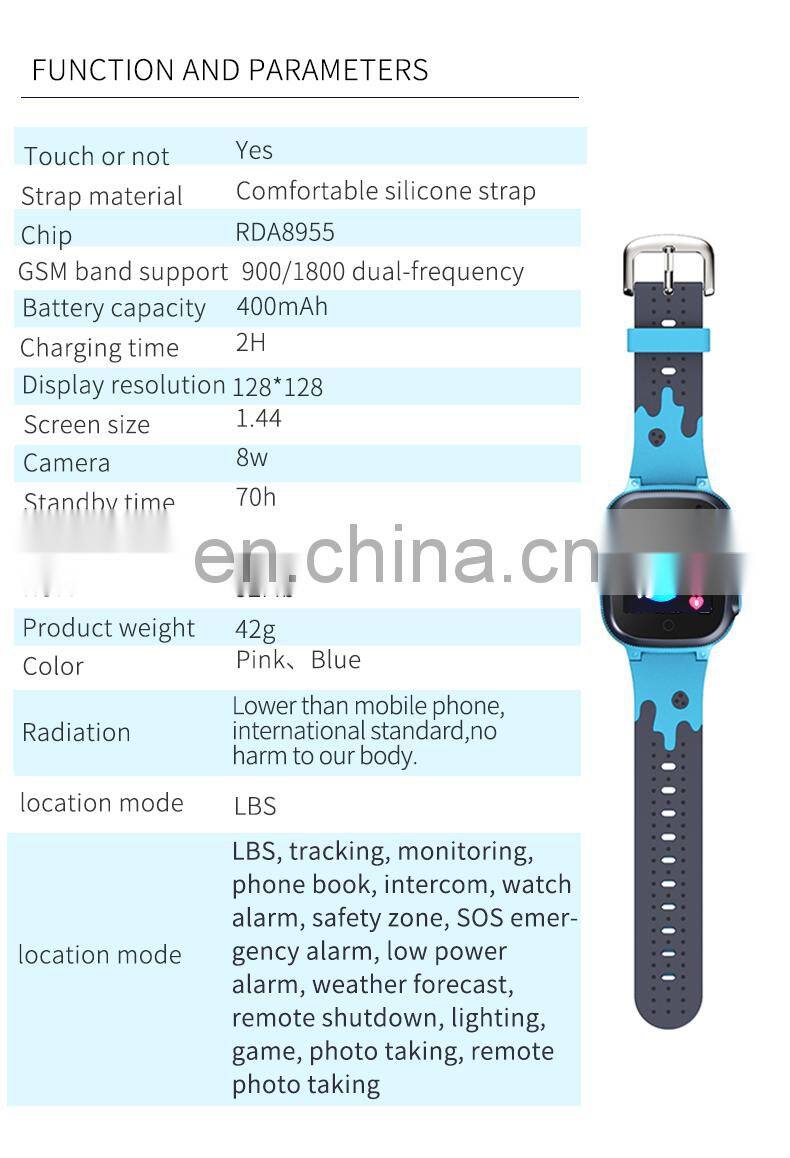 2019 New Private SOS Calling Remote Monitor Smartwatch Phone For Kids, Waterproof Kids Smart watch With Gps IP67 Phone Watch