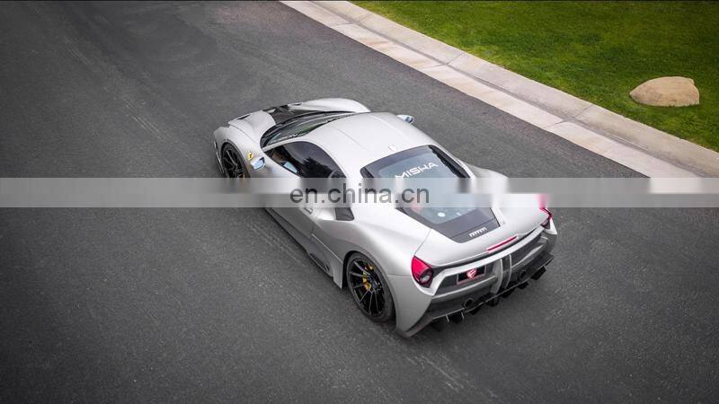 Runde Misha-Design For Ferrari 488 GTB Perfect Fitment Body Kit Front Bumper Rear Bumper Hood Side Skirt Spoiler