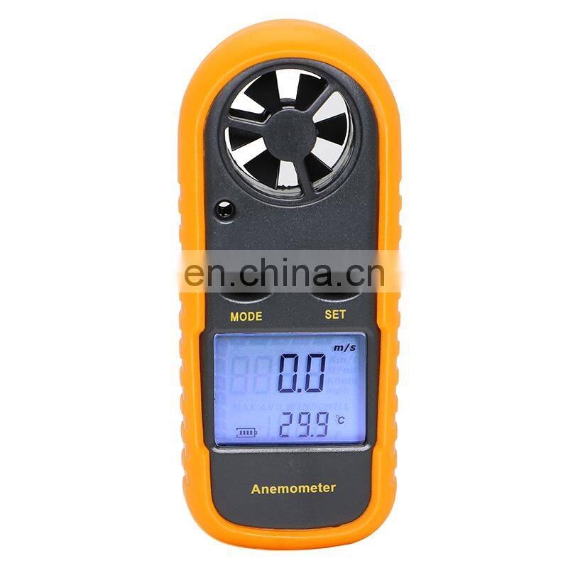 SHAHE Handheld Anemometer Wind Speed Meter Anemometer Anemometro 30m/s Temperature Tester -10 ~ 45C Wind Meter LCD Backlight
