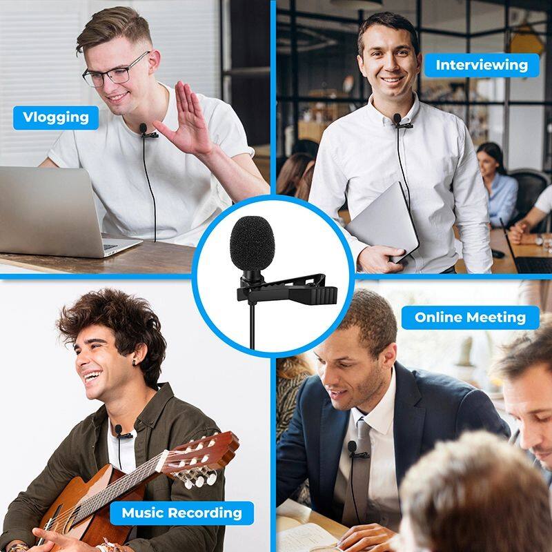 Best seller lavalier mic microphone set professional portable  lavalier microphone with lighting connector