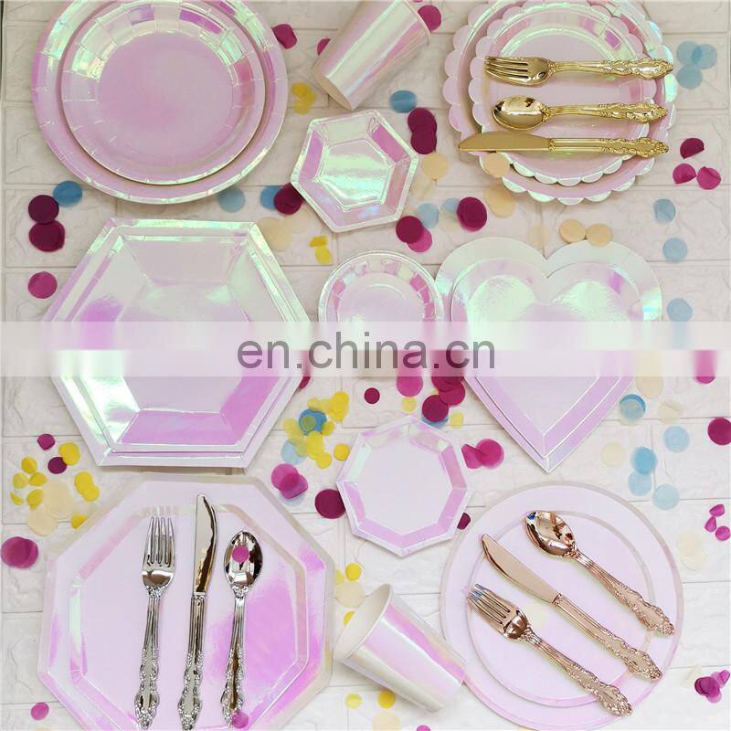 PP600H Automatic Aluminum foil laminated food paper plate making machine, birthday party cake dish tray manufacturing equipment