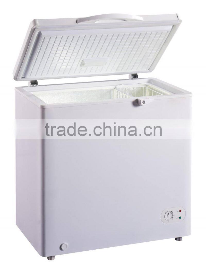 100L-420L tope open color chest freezer for ice cream