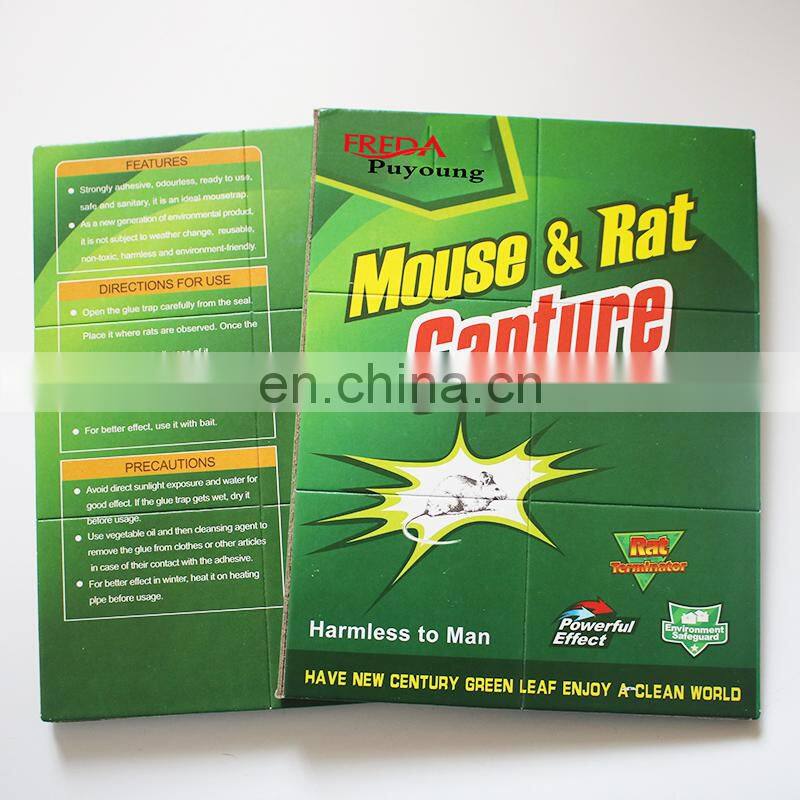 Non Poisonous Mouse & Rat Glue Snare Green Board  Glue Trap for Rats