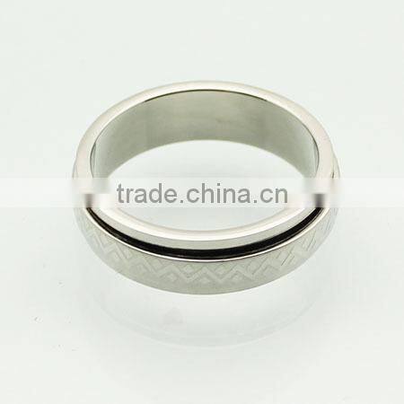 2014 cheap wholesale men stainless steel ring titanium silver 316l stainless steel rings