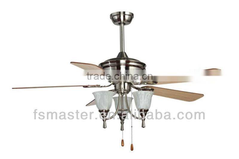 Antique brass ceiling fan with lights