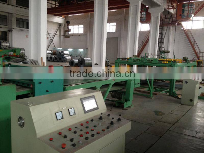 Steel plate cut to length line