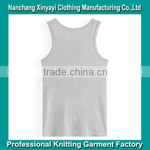 Plain 100% Cotton tank top custom Man's Vest China Supplier