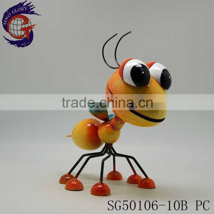 Shining metal ant garden ornaments