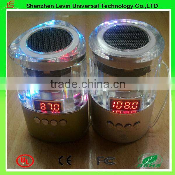 Aluminum Alloy TF Card Music Play Mini Crystal Bluetooth Speaker