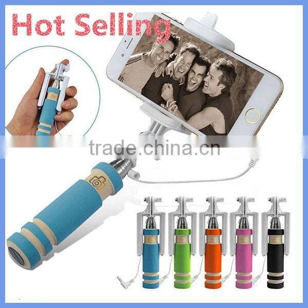 Multifunction Colorful Portable Mini selfie stick monopod for Iphone for Samsung monopod