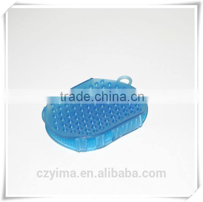 metal sweat scraper with wooden handle for grooming