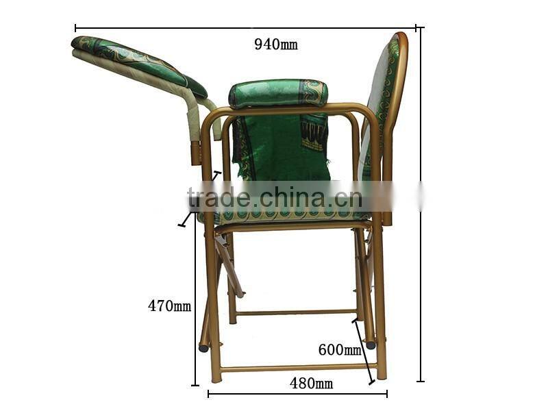 Factory price folding muslin metal prayer chair for church