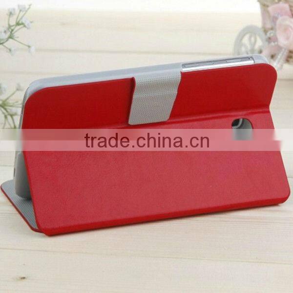 China Stand Leather Flip Case For Samsung Galaxy P3200 With Wake Up Funtion