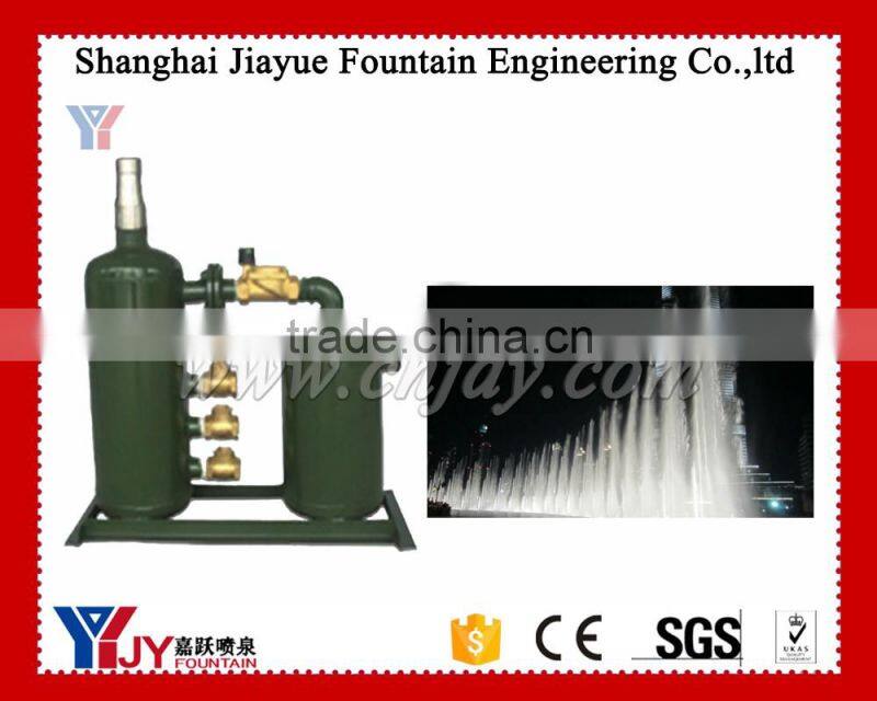Musical gas explorsion fountain nozzle