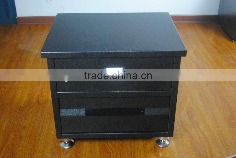 Electronic digital safe cabinet with drawer open by code