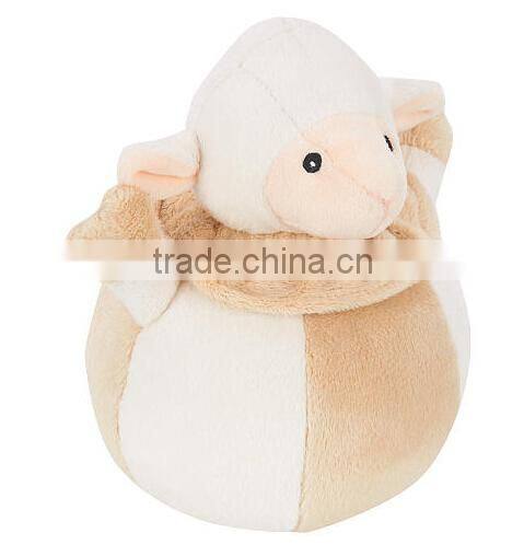 2015 baby soft sheep toy stuffed baby plush toy lamb/ plush sheep baby ball