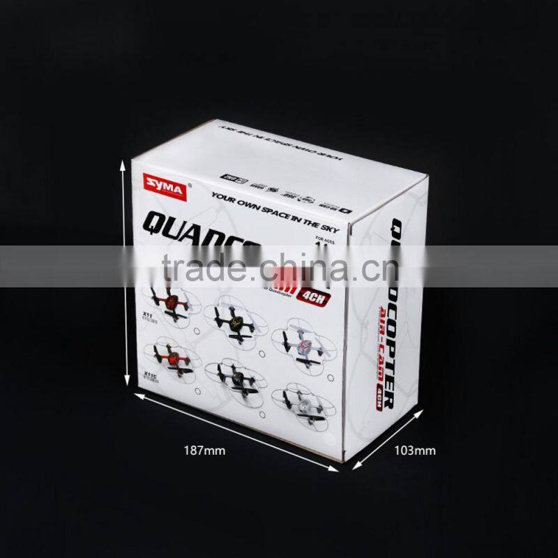 White Syma X11C 4CH 2.4Ghz 6-Axis Gyro LED RC Drone with 2MP HD Camera