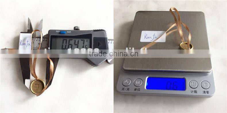 High-quality metal Aluminum clothing custom Silk ribbon seal tag