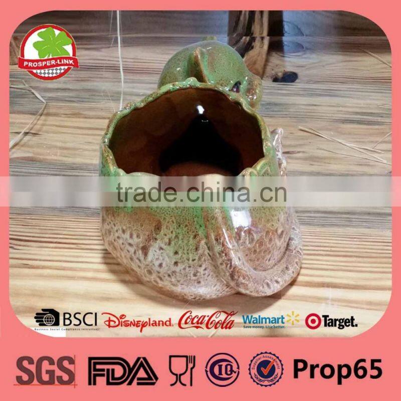 Spring Animal Ceramic Flower Pot Garden Decoration