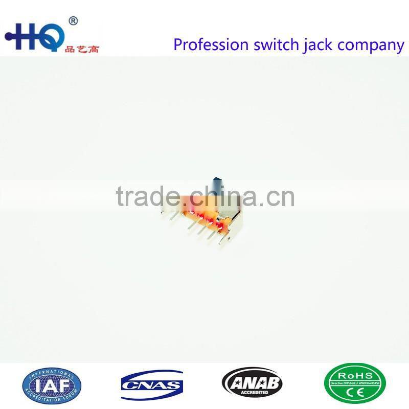 SS-13D01G5 high quality overheat 3position 1P3T vertical slide switch slide switch