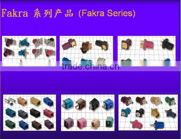 RF SMB connector, female FAKRA connector for cars