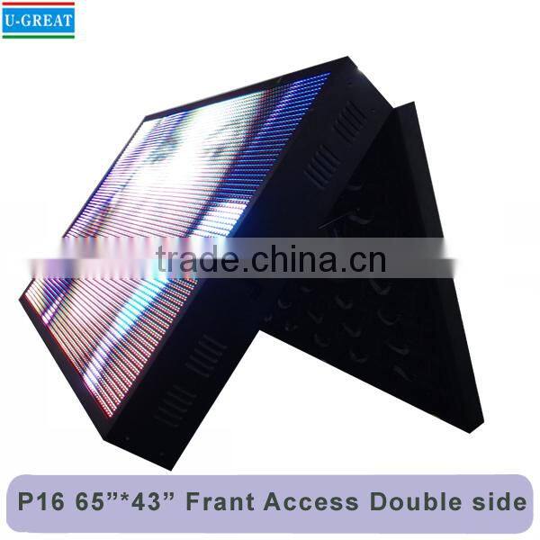 P10 white outdoor usage led display for bus sign