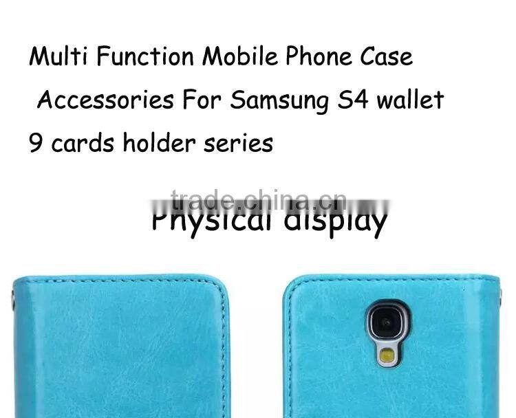 For Samsung Galaxy S6 S5 S4 S3 Flip PU Leather wallet Case mobile phone case for samsung galaxy s4 s5 s6
