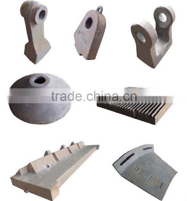 mining machine parts high manganese steel casting
