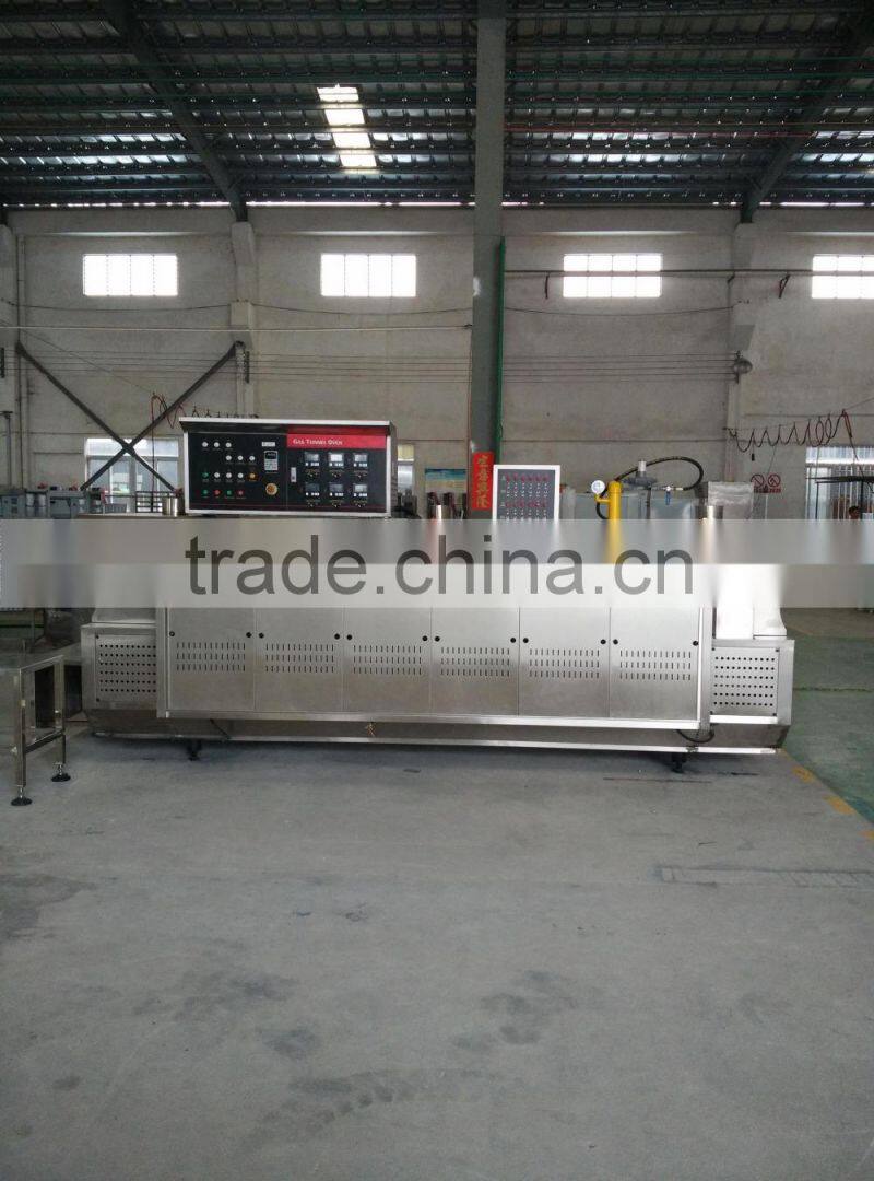 Hot sale electric full automatic industrial commercial production line baking cookies pita bread machine used in factory