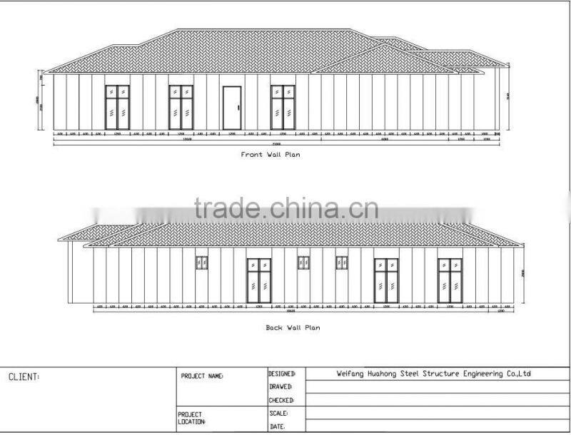 Prefabricated Luxury Modern Steel Villa Sale/ Prefab House