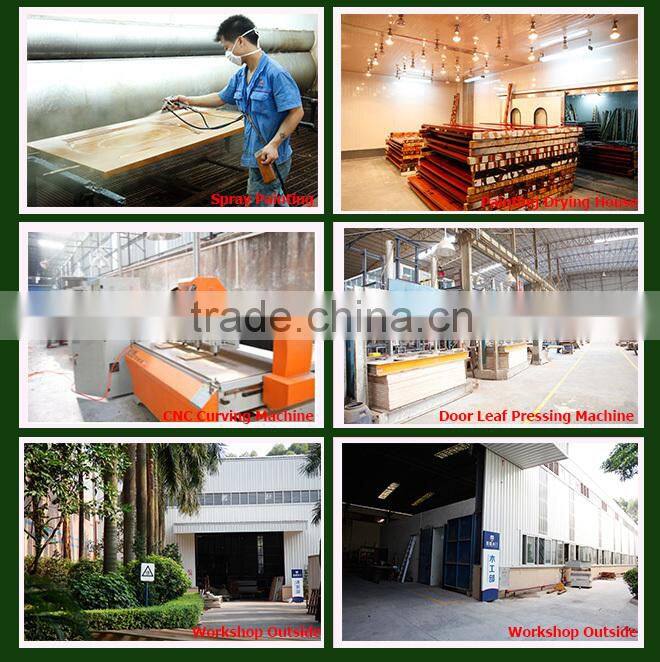 economic white color simple new design wooden flat exterior louvered door on sale