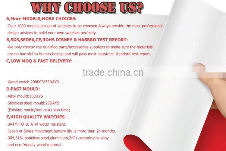 Multi-fonction high quality triple needle stainless steel case with sapphire crystal glass watch