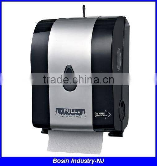 plastic jumbo roll auto cut tissue dispenser